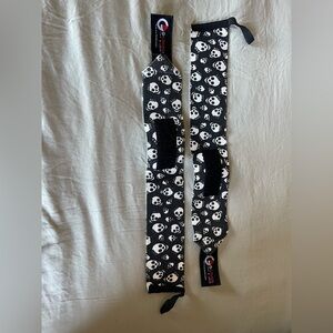 Skull Pattern Workout Wrist Wraps